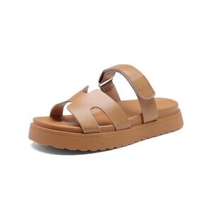 Women's Thick Platform Slide Sandals Anti- Slip Open Toe Adjustable NWT size 7.5